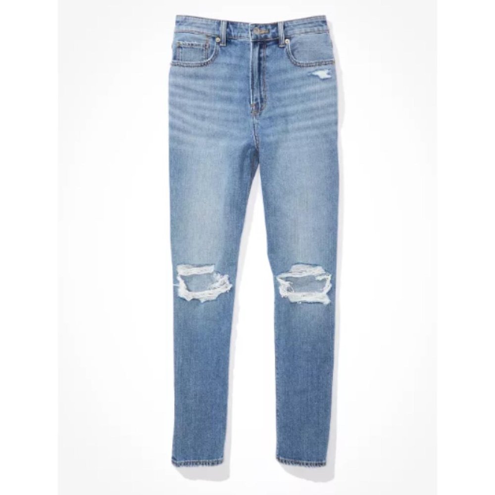 American Eagle Ripped Mom Jean